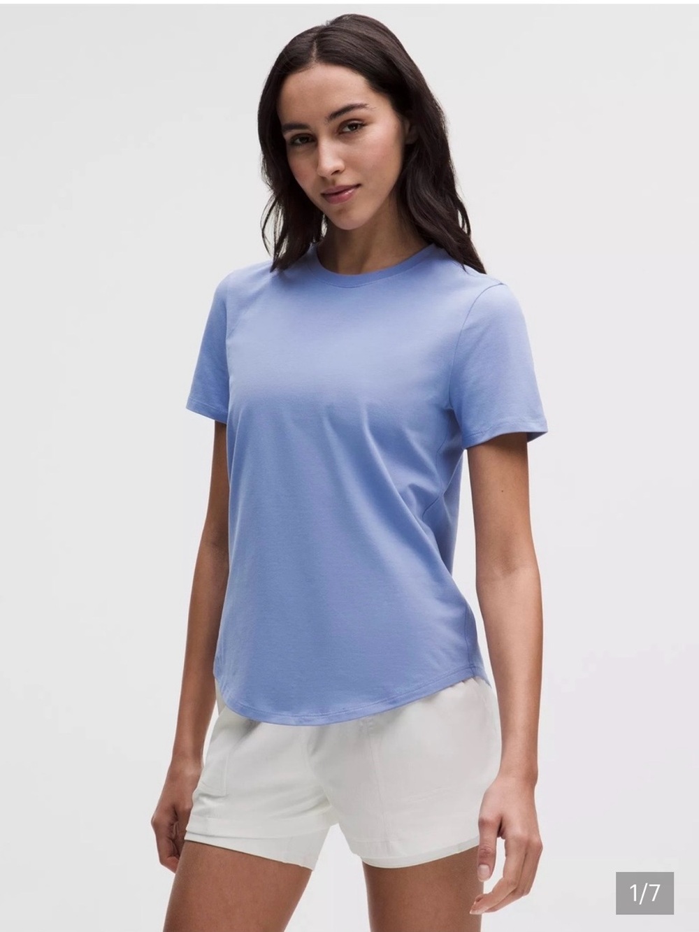 Lululemon Love Crew T-Shirt Blue Size 4 Small Short Sleeve
